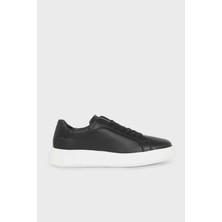 Calvin Klein Deri Logolu Kalın Taban Sneaker Ayakkabı HM0HM01016BEH Erkek Ayakkabı HM0HM01016 Beh
