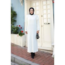 Kadın Örgülü Triko Tesettür Elbise