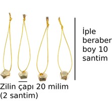 Bebek Yılbaşı Ağaç Süs Hobi Zilli Çok Amaçlı Etkinlik Doğum Günü Zil Dekoratif Ipli Süs 4 Adet