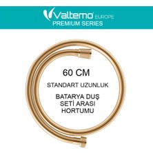 Valtemo Europe 60 cm Gold - Sarı, Neoflex Pvc, Batarya Duş Seti Bağlantı Hortumu VS-270