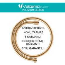 Valtemo Europe 60 cm Gold - Sarı, Neoflex Pvc, Batarya Duş Seti Bağlantı Hortumu VS-270