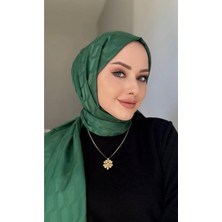Vavscarfs Su Yolu Pamuk Jakar Şal Zümrüt Yeşili