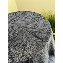 Vavscarfs Hint Desen Pamuk Soft Şal Siyah-Beyaz