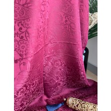 Vavscarfs Sarmaşık Etnik Desen Pamuk Jakar Şal Bordo