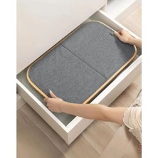 Mien Bambu Kenarlı Kumaş Katlanabilir 70 Lt Çamaşır Sepeti 44X33X60 6K04