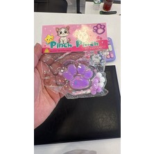 Kedi Pati Patisi Taba Mor Şeffaf Fu Fu Moj Moj Yumuşak Squishy Stress Oyuncak Sukuşi Pullu
