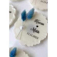 🌿 Kişiye Özel Inci Detaylı Epoksi Magnet – 20 Adet Nişan, Nikah, Söz & Hatıra Hediyelik