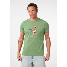 Francisco Erkek Regular Fit Köpek Baskılı T-Shirt