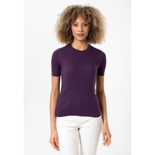 Hanna Kadın Slim Fit Triko T-Shirt