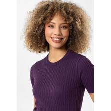 Hanna Kadın Slim Fit Triko T-Shirt