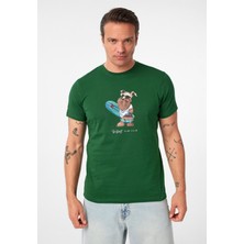 Francisco Erkek Regular Fit Köpek Baskılı T-Shirt
