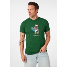 Francisco Erkek Regular Fit Köpek Baskılı T-Shirt