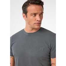 Ruiz Erkek Regular Fit Köpek Nakışlı 2'li T-Shirt