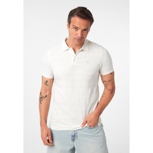 Johanna Erkek Ekru Regular Fit Polo Yaka T-Shirt