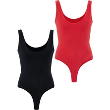 Adoracion Kadın Slim Fit 2'li Body
