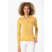 Henriette Kadın Slim Fit  Polo Yaka 2li T-Shirt