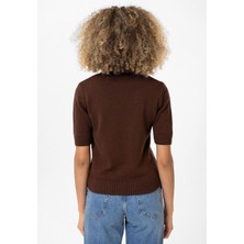Felina Kadın Slim Fit Triko T-Shirt