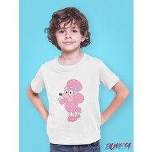 Bumeta Bluey Sevimli Köpek Kardeşler Coco Çocuk Tişört T-Shirt