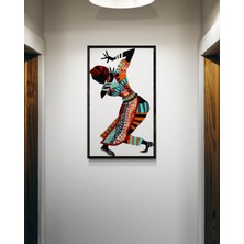 Soi Craft Çerçeveli Tablo Dekoratif Afrika Dansçısı Etnik Desenli