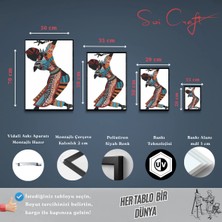 Soi Craft Çerçeveli Tablo Dekoratif Afrika Dansçısı Etnik Desenli