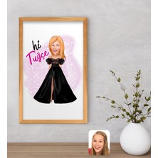 Bk Gift Kişiye Özel Barbie Karikatürlü Dekoratif Retro Ahşap Çerçeveli Tablo-3, Barbie Filmi, Barbie Hediyelik Eşya, Arkadaşa Hediye