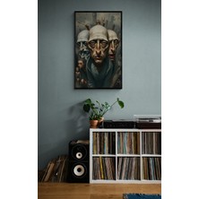 Soi Craft Çerçeveli Tablo Dramatik Portre Sürreal Sanat