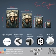 Soi Craft Çerçeveli Tablo Dramatik Portre Sürreal Sanat