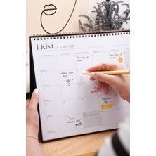 Matt Notebook 2025-2026 16 Aylık Akademik Masaüstü Planlayıcı Takvim 25X35 cm - Siyah