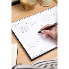 Matt Notebook 2025-2026 16 Aylık Akademik Masaüstü Planlayıcı Takvim 25X35 cm - Siyah