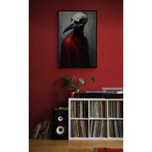 Soi Craft Çerçeveli Tablo Gotik Tarz Kuzgun Kafatası