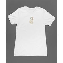 Bumeta Bluey Sevimli Köpek Kardeşler Indy Unisex Tişört T-Shirt