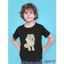 Bumeta Bluey Sevimli Köpek Kardeşler Indy Çocuk Tişört T-Shirt