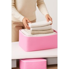 Bamer Home Tekstil Kumaş Hurç 65x40cm - Yastık Kıyafet Saklama - Fermuarlı