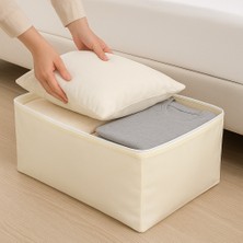 Bamer Home Tekstil 6’lı Hurç Seti 65x40cm - Yastık Kıyafet Saklama - Fermuarlı Kumaş Hurç