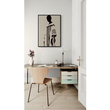 Soi Craft Çerçeveli Tablo Minimalist Siyah Beyaz Soyut Sanat
