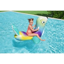 Bestway Fok Balığı Şekilli Şişme Deniz Binici | 141X110X93 cm | 3+ Yaş Şişme Deniz Yatağı