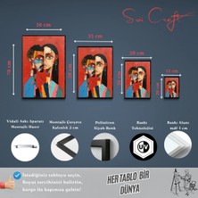 Soi Craft Çerçeveli Tablo Modern Soyut Sanat
