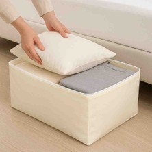 Bamer Home Tekstil Kumaş Hurç 65x40cm - Yastık Kıyafet Saklama - Fermuarlı
