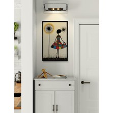 Soi Craft Çerçeveli Tablo Renkli Patchwork Desenli Sanat