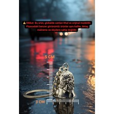Shiney Aksesuar Çelik Anahtarlık Şans Çanı Guardian Bell Koruyucu Melek Model Koruyucu Çelik Motosiklet Luck Bell