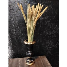 Şoklanmış Setteria Boncuk Demeti  Vazo Çiçeği Doğal Kuru Çiçek Kırmızı Boncuk Çiçeği