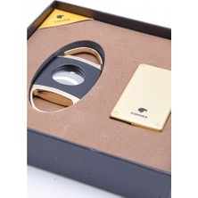 Cohiba Çift Torch Çakmak Kesici Ikili Gold Puro Seti