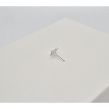 925 Ayar Gümüş Zirkon Taşlı '' Kelebek '' Hızma ( En: 5 mm Boy: 5 mm )