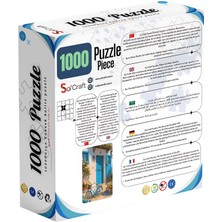 Soi Craft 1000 Parça Puzzle Akdeniz Tarzı Mavi Kapılı