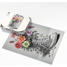 Soi Craft 1000 Parça Puzzle Renkli Çiçekler Ayakkabı Retro Tarzı