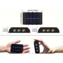10 Ledli Solar Bahçe Dış Mekan Duvar Aydınlatması 2'li Set