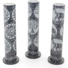 Obsidian Taşı Işlemeli Kule Tütsülük Model 2