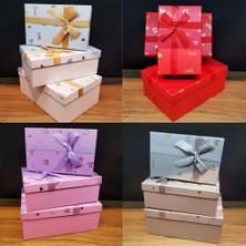 3'lü Dikdörtgen Hediye Kutusu