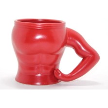 Vücut Porselen Kupa Bardak Kırmızı Renk