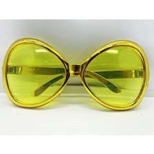 Altın Renk Yeşilçam Nostalji 80LI Yıllar 90LI Yıllar Parti Gözlüğü  7X16 cm